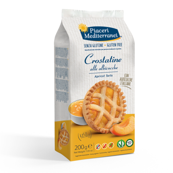 Tartlets with apricot jam Piaceri Mediterranei gluten-free